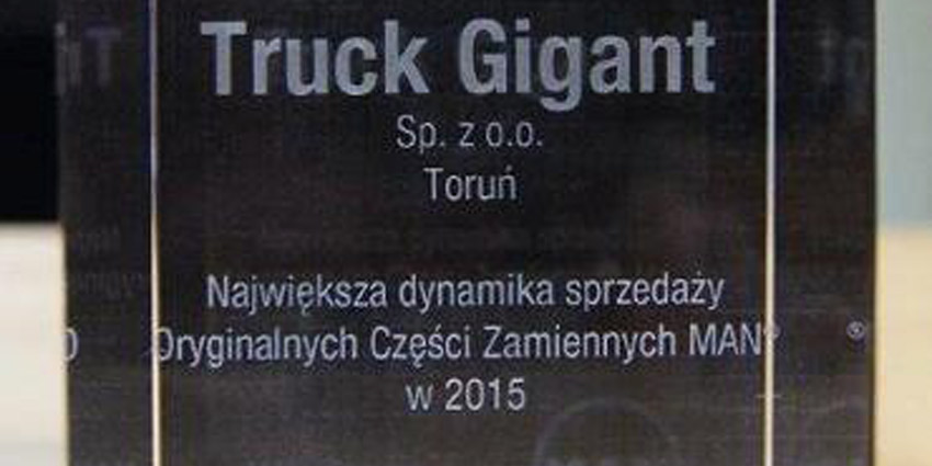 Kolejna nagroda dla Truck Gigant